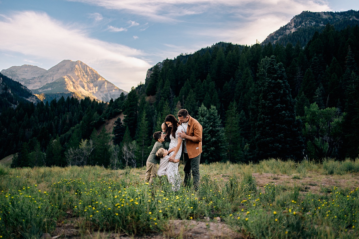 Utah Summer Family Pictures at Tibble Fork