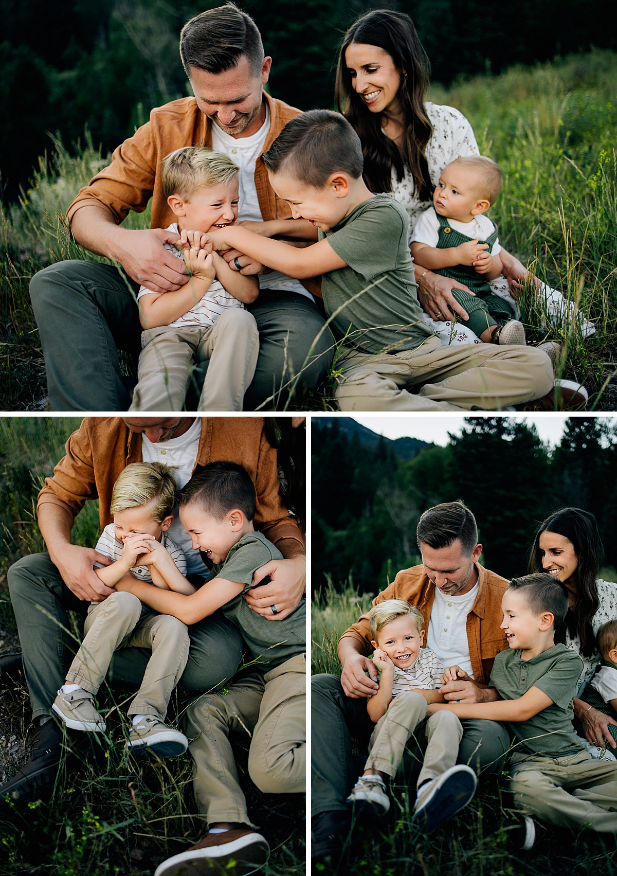 Utah Summer Family Pictures at Tibble Fork
