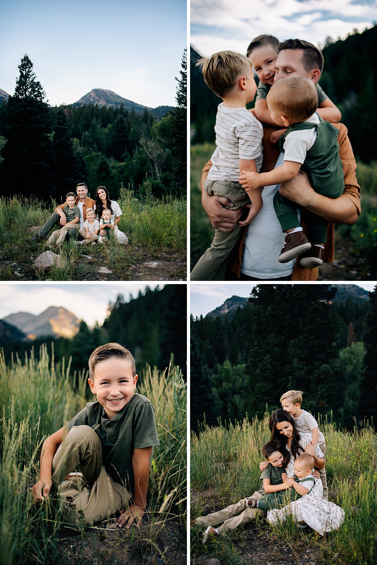 Utah Summer Family Pictures at Tibble Fork