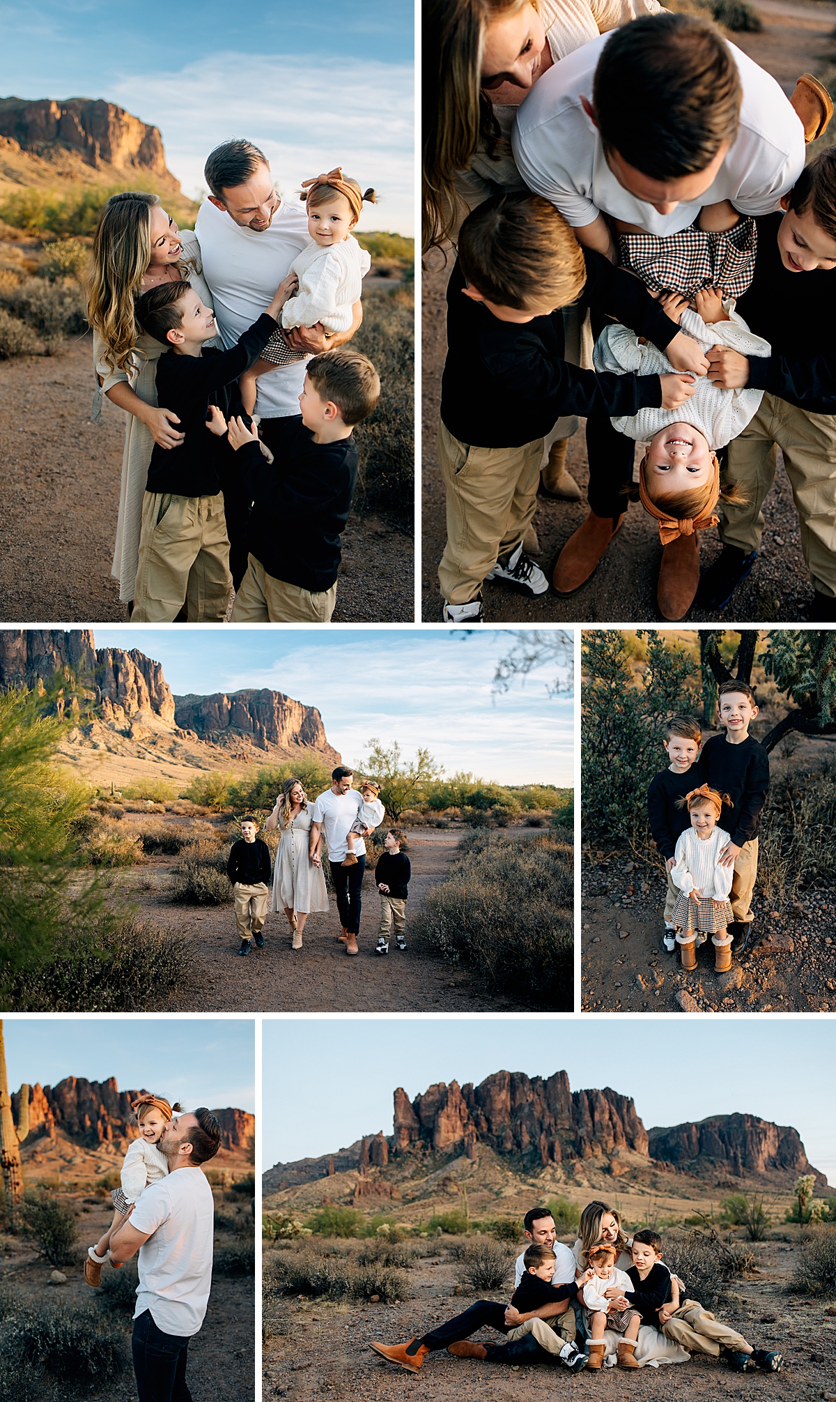 Desert Sunset Magic at Lost Dutchman State Park | Chandler Arizona Family Photographer