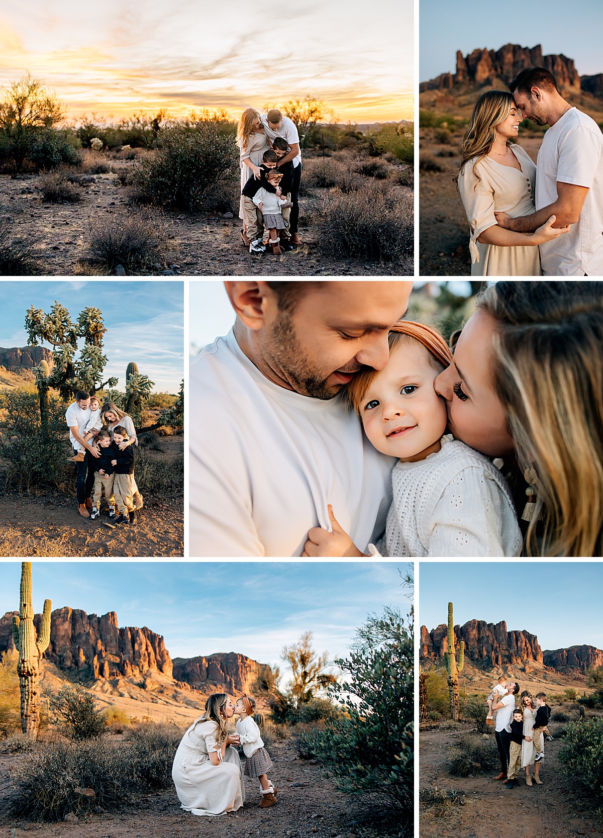 Desert Sunset Magic at Lost Dutchman State Park | Chandler Arizona Family Photographer
