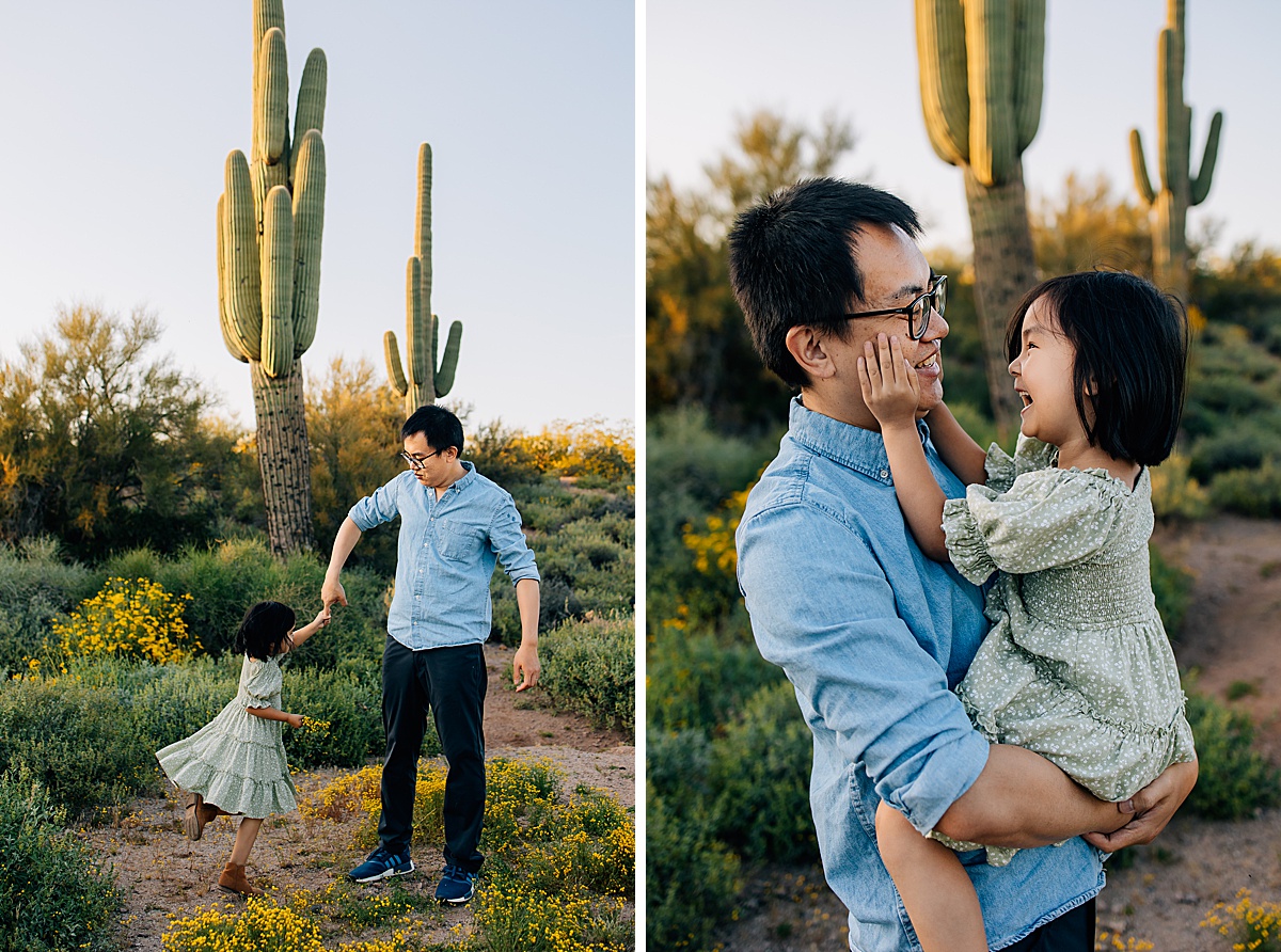 Golden Hour at Lost Dutchman State Park | Florence Arizona Family Photographer