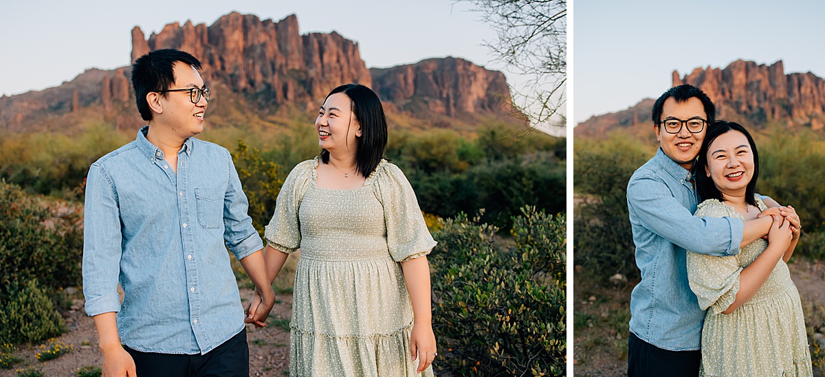 Golden Hour at Lost Dutchman State Park | Florence Arizona Family Photographer