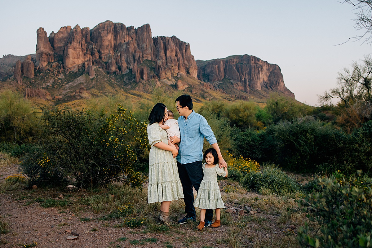 Golden Hour at Lost Dutchman State Park | Florence Arizona Family Photographer