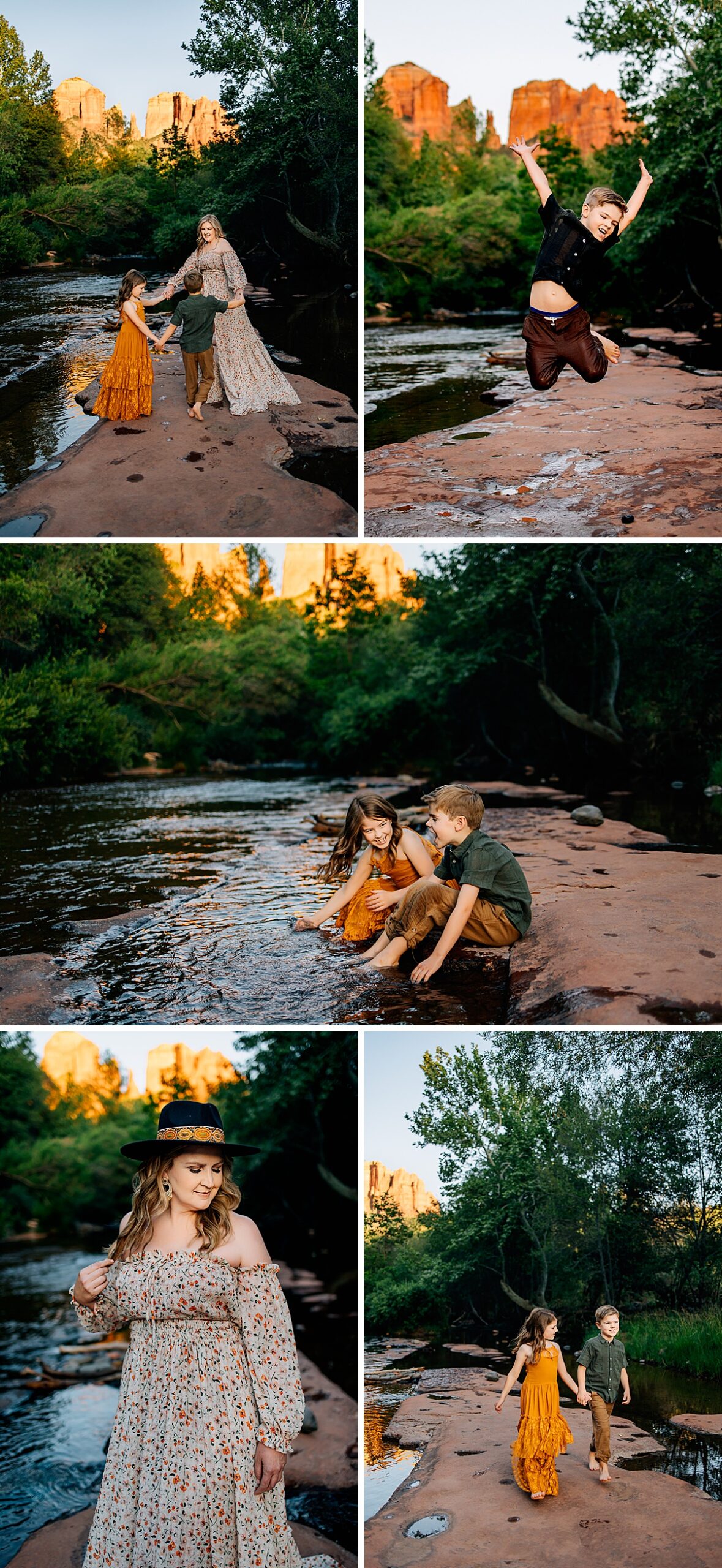 Oak Creek Sedona Family Photographer | Family Session at Crescent Moon Ranch