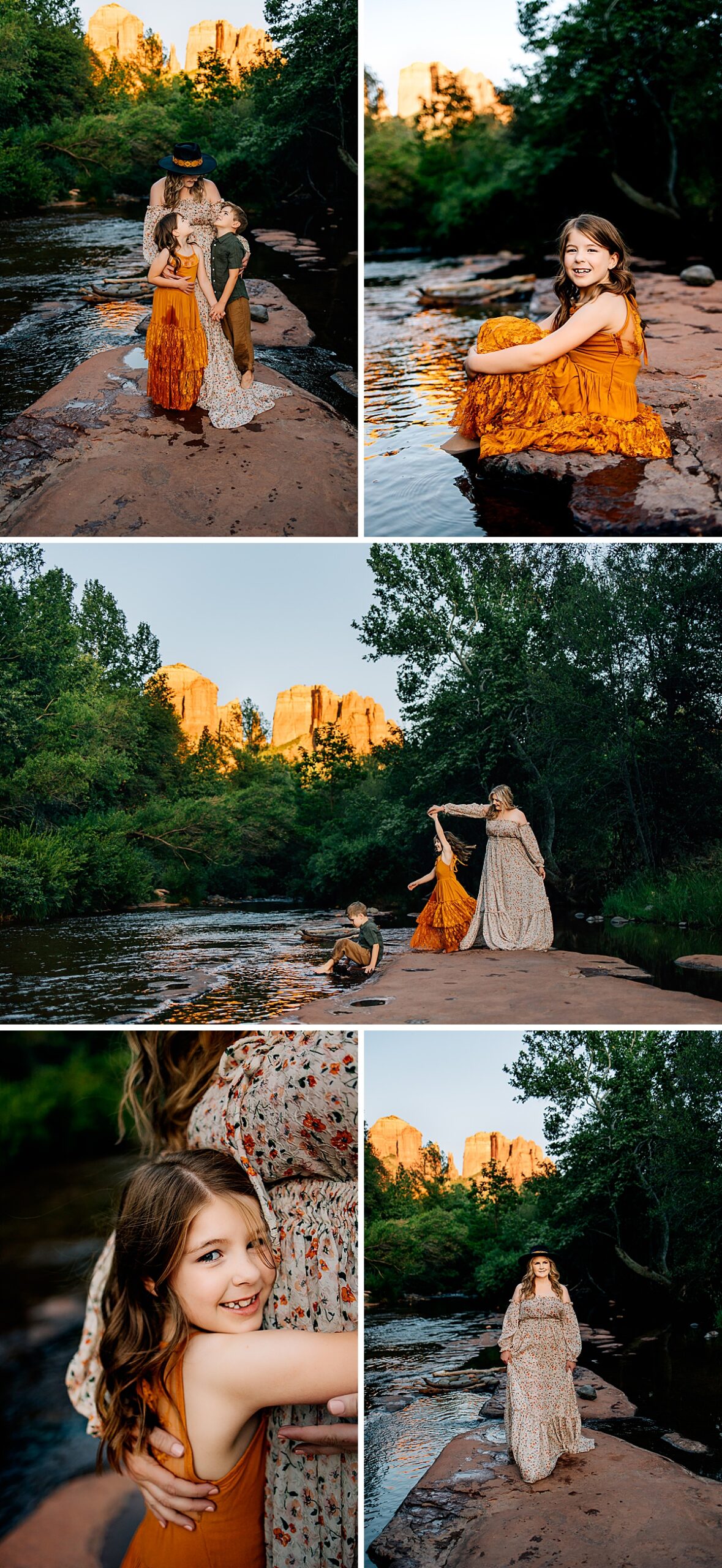 Oak Creek Sedona Family Photographer | Family Session at Crescent Moon Ranch