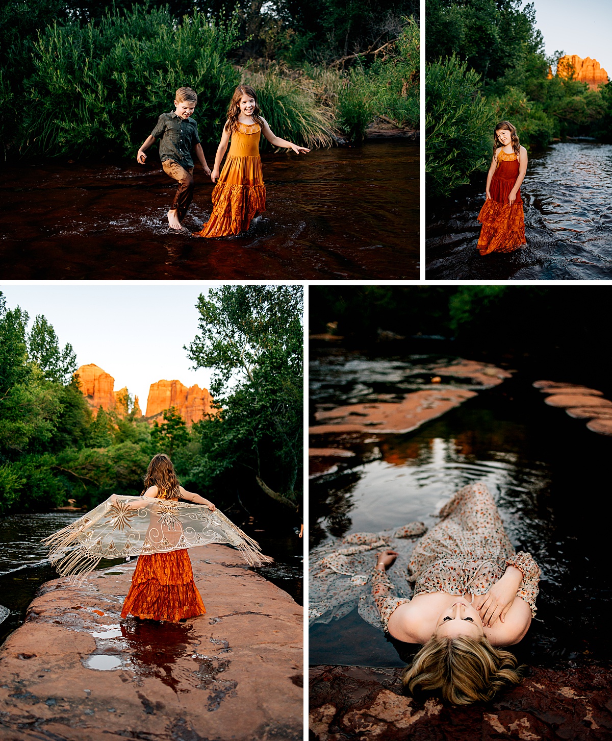 Oak Creek Sedona Family Photographer | Family Session at Crescent Moon Ranch