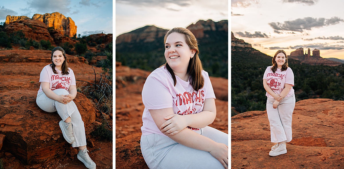 Sedona Family & Senior Pictures at Baby Bell Rock | Maren Elizabeth Photography