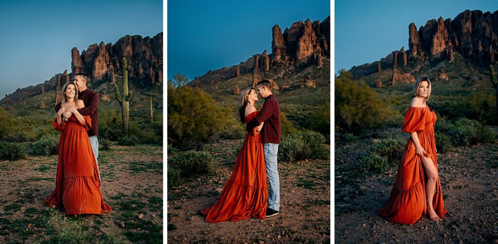 What to Wear for a Couples Photo Session in Arizona | The Three-Outfit Rule